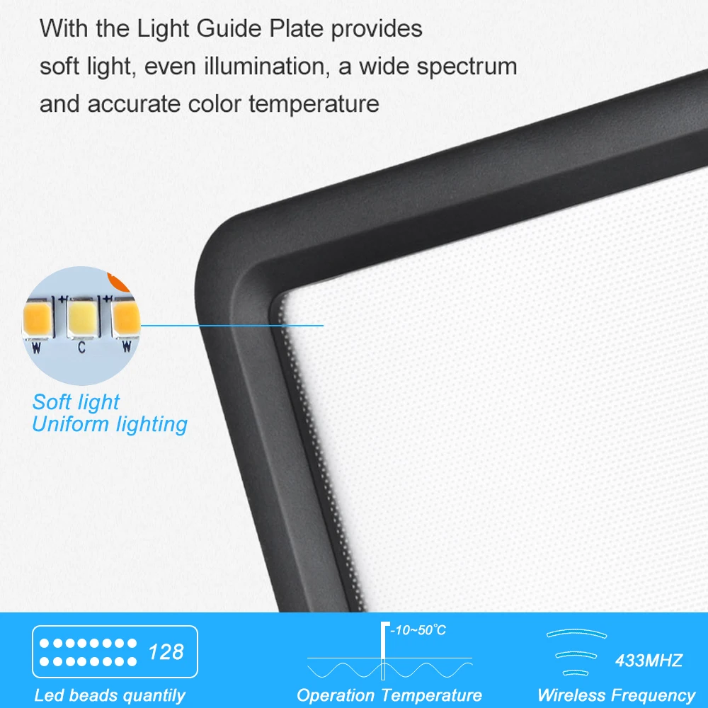 Godox LEDP-260C Portable Dimmable 260 LED Video Light with Adjustable Color Temperature 3300K-5600K for DSLR Camera Camcorder (19)