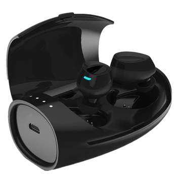 

ES60 True Wireless Bluetooth 4.2 Earphone Stereo Sport Headset IPX4 Waterproof Music w/ Mic 450mAh Charging Box