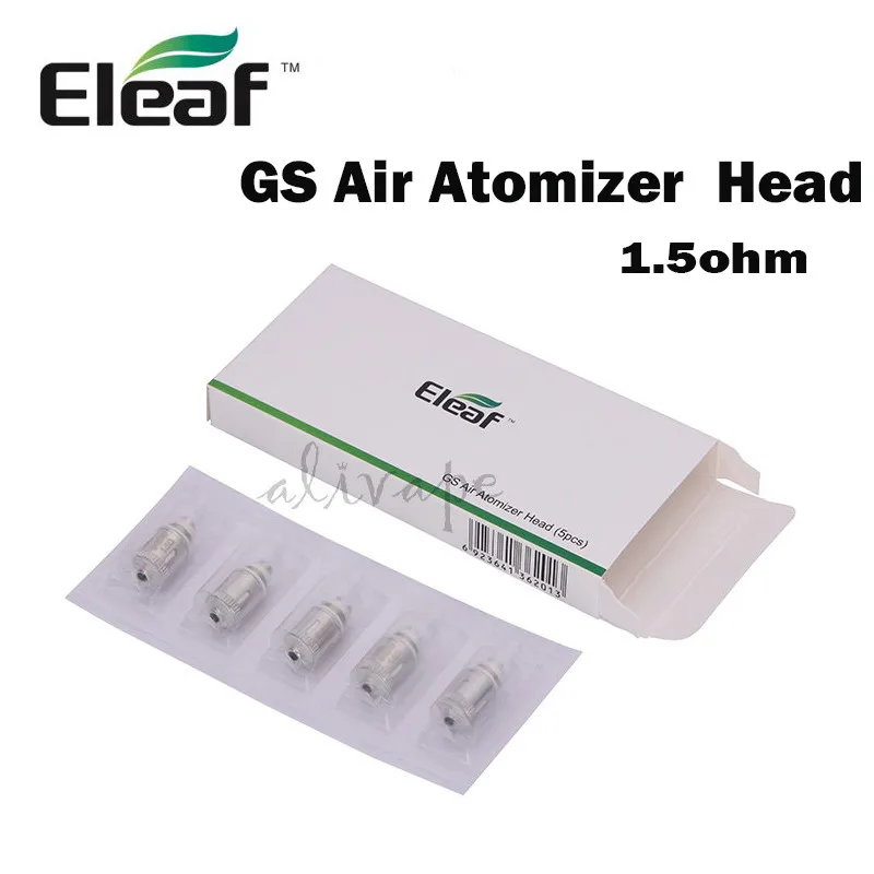 5 шт.,, Eleaf GS Air Series, Атомайзеры, 1.2ом, 1.5ом, 0.75ом, TC, 0.15ом, подходят для GS Air, Атомайзеры и GS Air 2, Атомайзеры