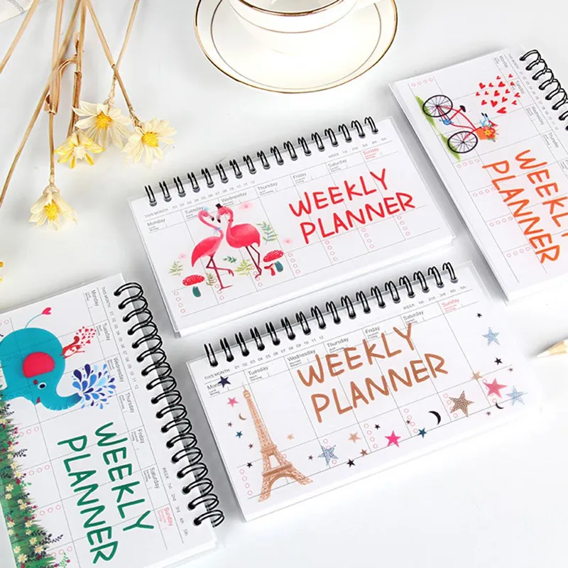 

Kawaii Week Plan Memo Book 50 Sheet Weekly Daily Planner Notebook Agenda Organizer Stationery School Supplies