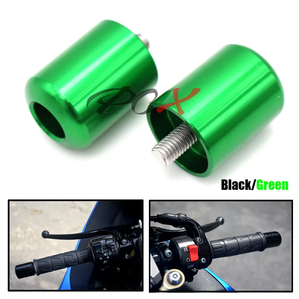 CNC Billet Aluminum Motorcycle Bar Ends Handle Grip Handbar For