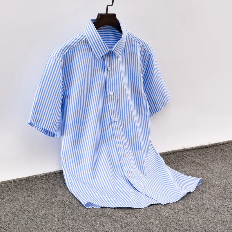 2019 الصيف العلامة التجارية الجديدة Camisas الفقرة Hombre عارضة مخطط العمل الرجال قمصان قصيرة الأكمام القطن 4XL الأزياء الأزهار الشارع الشهير XT651