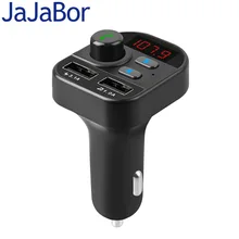 JaJaBor A2DP Carro Transmissor FM Kit Mãos Livres Bluetooth Mãos Livres Estéreo Sem Fio de Música MP3 Jogador Apoio TF Cartão de Reprodução De Disco U(China)