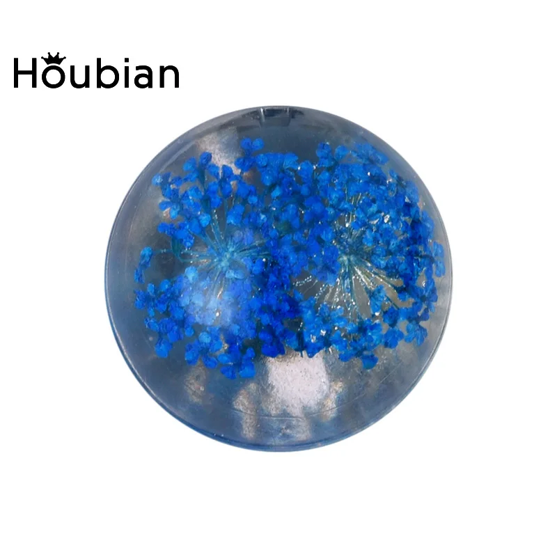 Houbian время камни патч Jewelry Творческий смолы сухих цветов подвеска Цепочки и ожерелья патч - Окраска металла: 20mm01