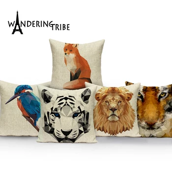 

Pillowcase animal cushions decorative Comfortable cover cushion custom pillow case fox home cushions Colorful cushion covers