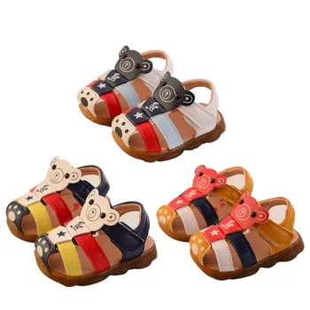 

New Toddler Kids Baby Girls Boys Summer Cartoon Closed Toe Beach Shoes Sandals Sneakers