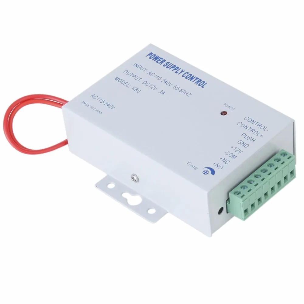 SmartYIBA AC 110-240 V к DC 12 V 3A блок питания для домашней двери контроль доступа входа системы по всему миру напряжения