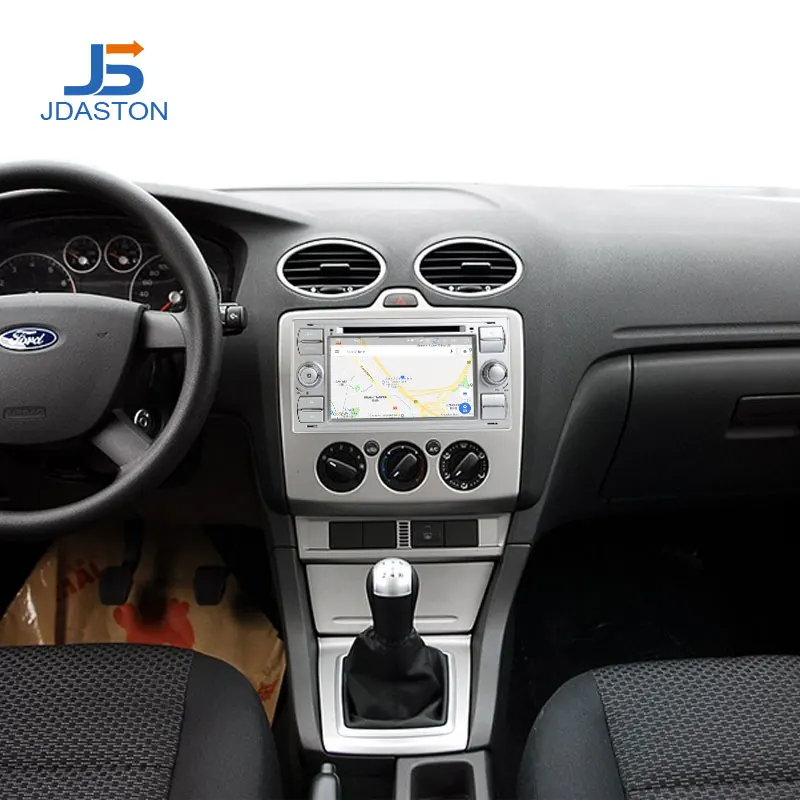 Perfect JDASTON Android 9.0 Car Multimedia Player For Ford FOCUS MONDEO S-MAX C-MAX Kuga GPS Navigation Radio Stereo DVD CD WIFI 4G+64G 5