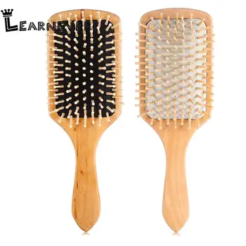 

New Massage Comb Paddle Brush Antistatic Combanti-static Natural Wooden Massage Hairbrush Comb Scalp Health Care Paddle Brush