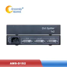 3 порта HD DVI сплиттер AMS-D1S2 dvi видео сплиттер для ЖК-дисплей светодиодный