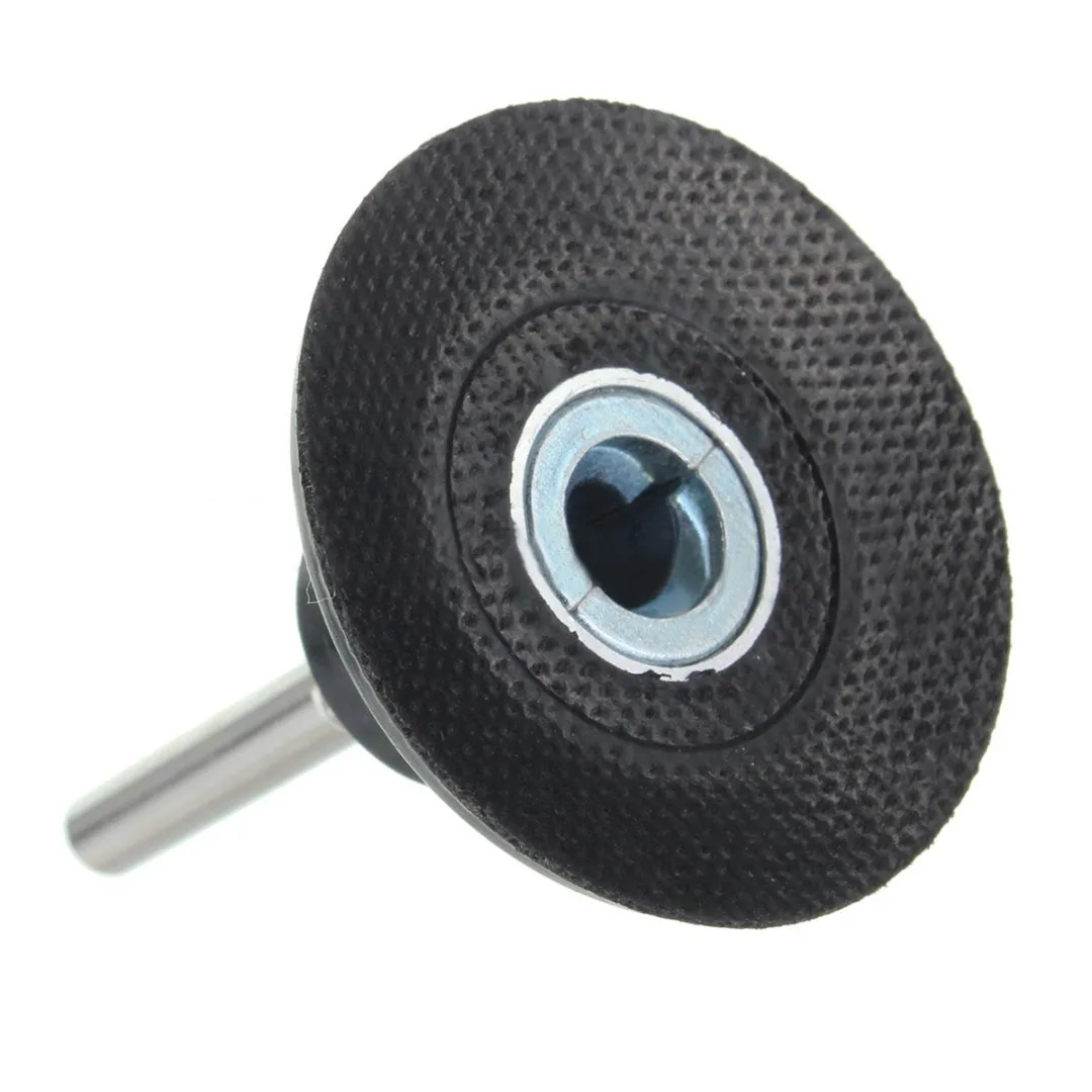 2inch Backing Pad 1/4" 6mm Shank M6 Screw Hole Mayitr Lock Rotary Sanding Disc Holder for Roloc Polishing Abrasive Discs
