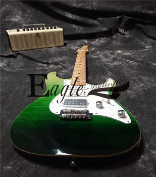 

Eagle. Butterfly electric guitar electric bass Custom Shop,Hand-made TOM electric guitar, green gradient rainbow Anderson guitar