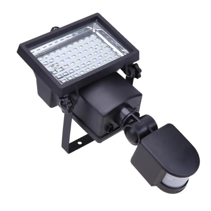 

Outdoor Solar LED Reflector Lights 60LEDs with PIR Motion Sensor Floodlights Spotlights Post Fountain Outside Wall Lamp