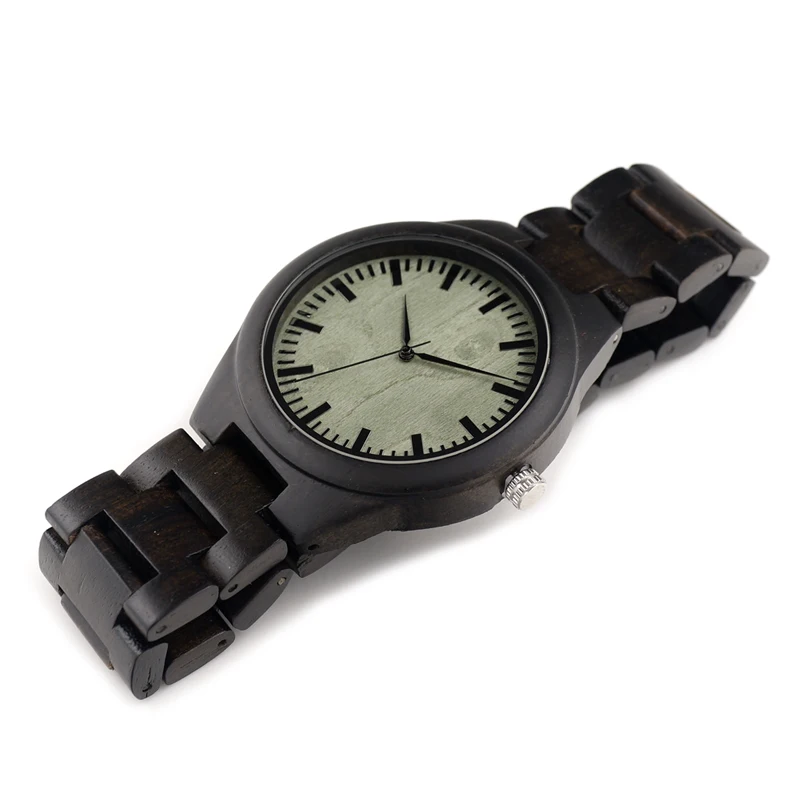 BOBO BIRD H03 Mens Top Brand Design Green Wood Dial Full Bamboo Wooden Watches for Men in Gift Box Dropshipping