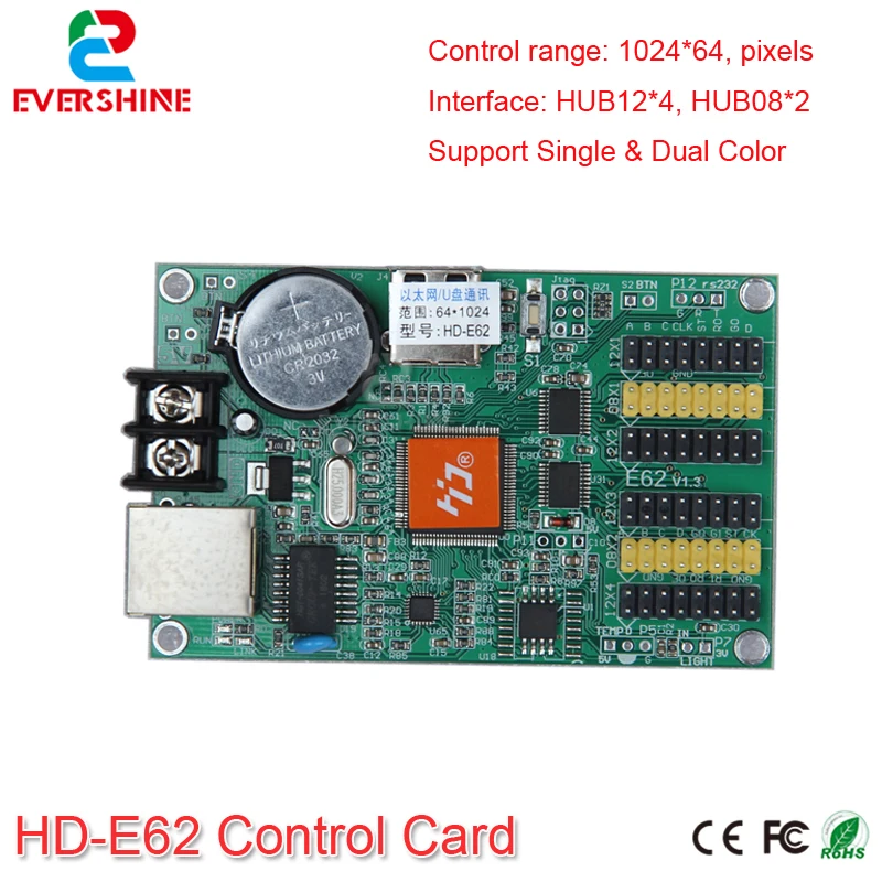 E62 HD E62 LED Display Screen Controller Single&Double Color LED