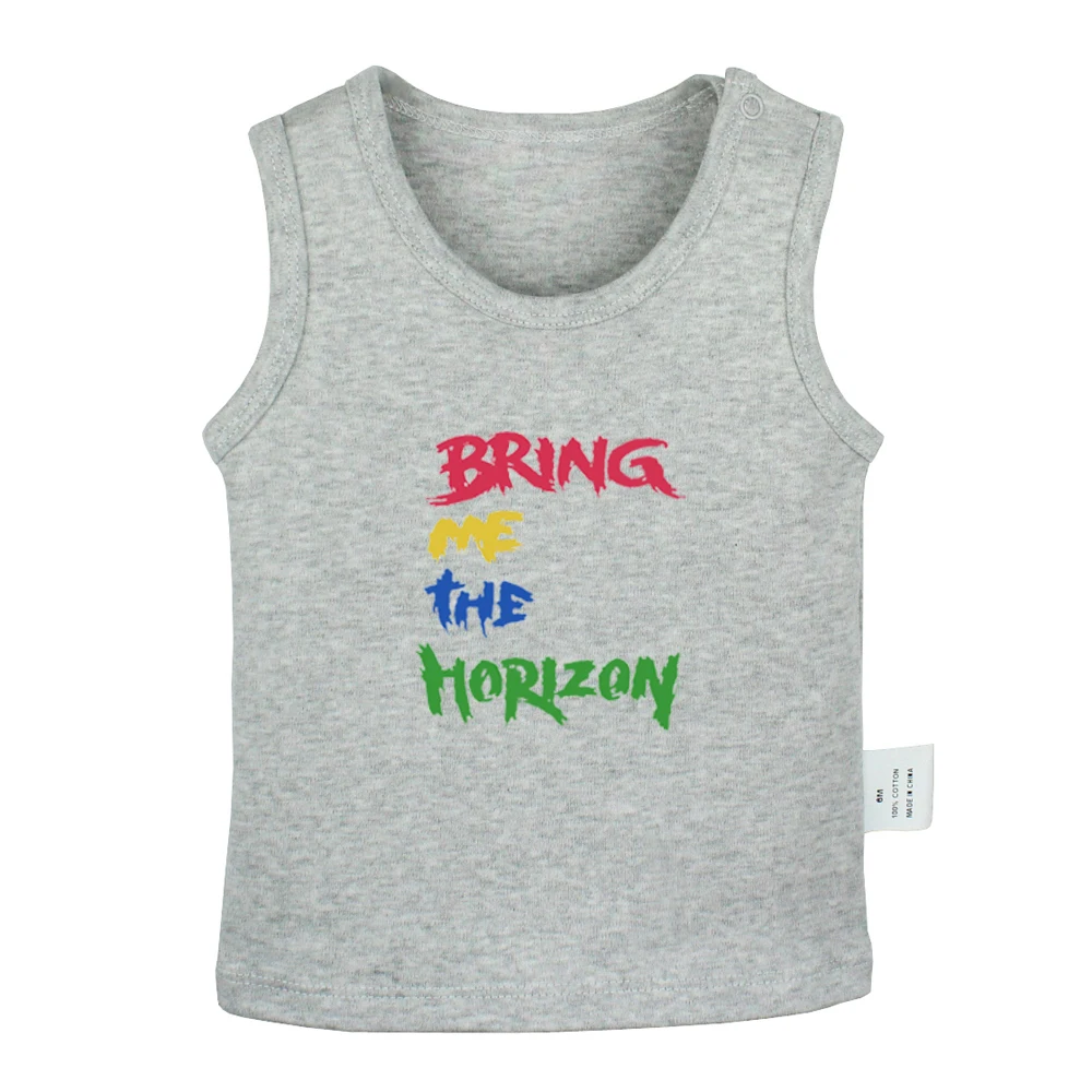 Майка для новорожденных с надписью Bring me The horizon Band nightness Before Christmas Halloween жилетка без