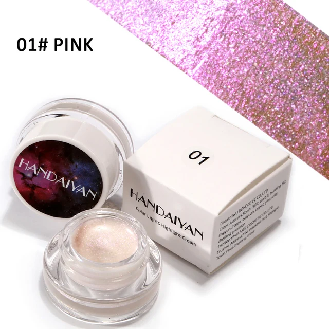 5 Colors Aurora Chameleon Highlighter 3D Shine Shimmer Eyeshadow Bronzer Contour Cream Rainbow Highlighting Beauty Cosmetics