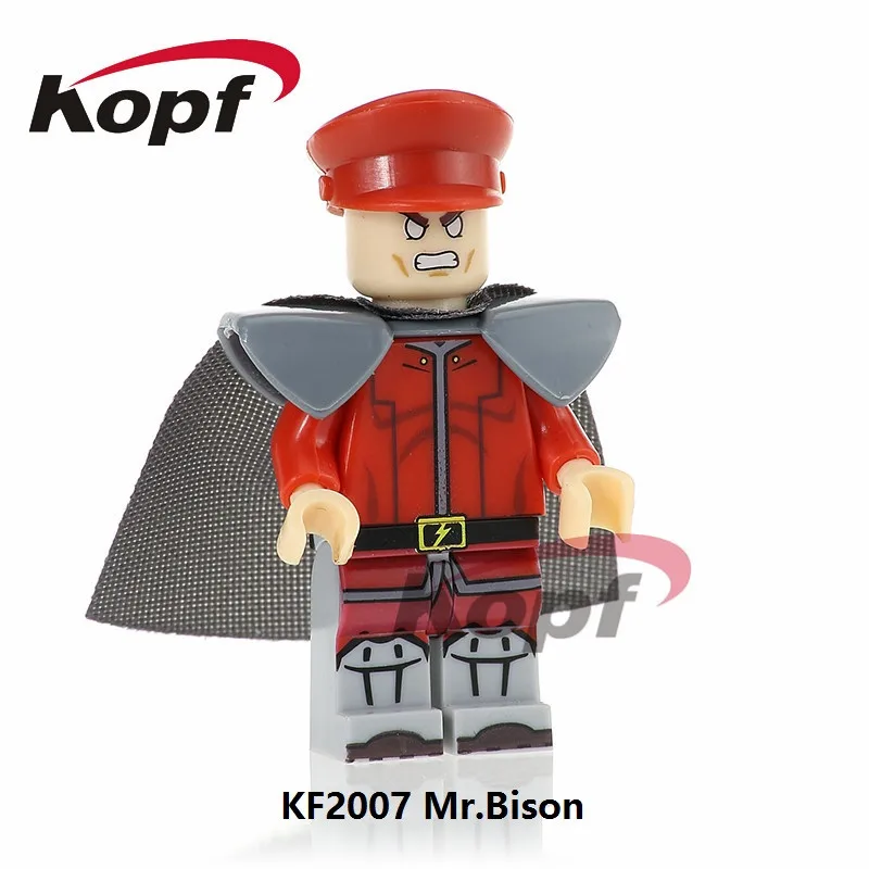 

Single Sale Street Fighter Mr. Bison Thunder Hawk Sagat Dee Jay Building Blocks Super Heroes Bricks Children Toys Gift KF2007