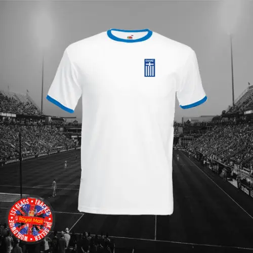

Greece, Greek Inspired Football Ringer T-Shirt, Retro, Gift, 2019 Creative Novelty Summer Style Cotton Order T Shirts