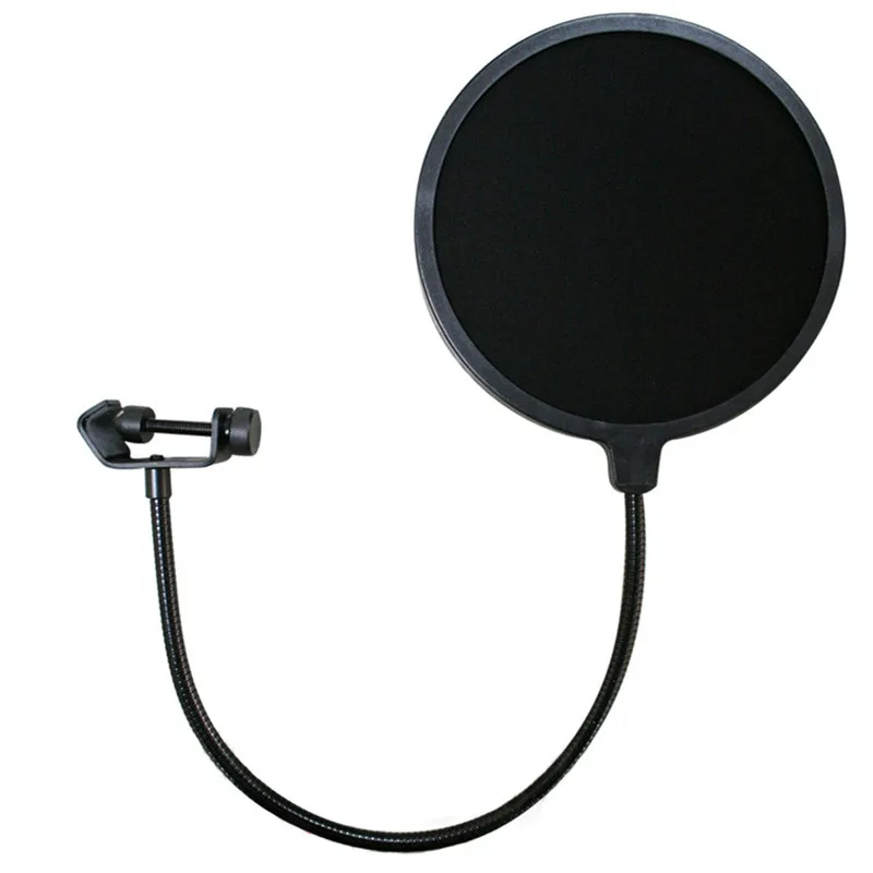 Двухслойный Студийный микрофон фильтр беспроводной крепление круглый щиток для записи студийной сети