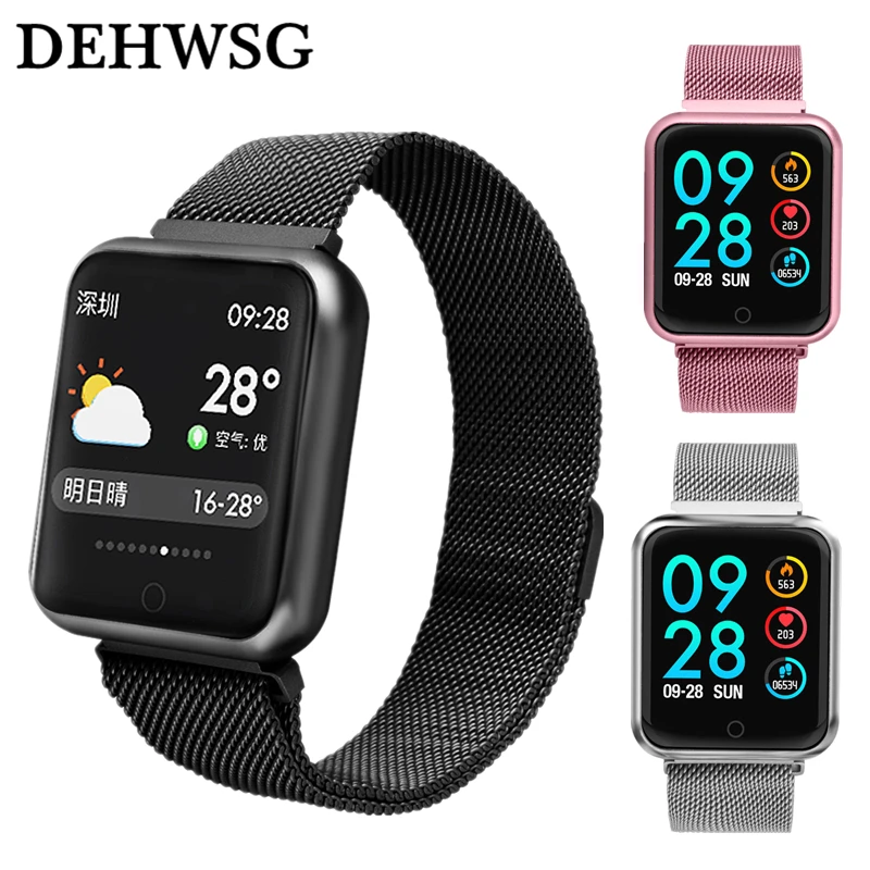 

Sports IP68 Smart Watch P68 fitness bracelet activity tracker heart rate monitor blood pressure for ios Android apple iPhone 6 7