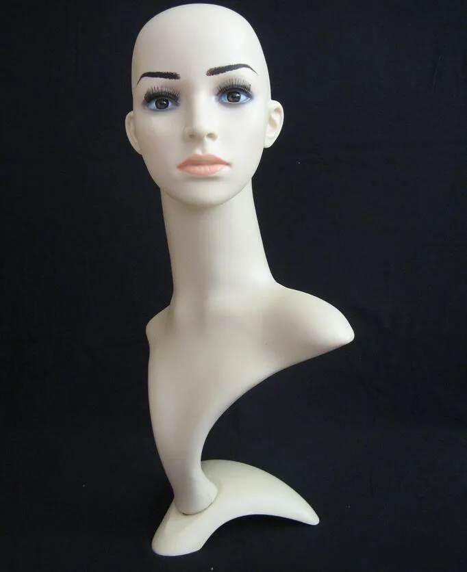 Top quality Women's Mannequin Head Hat Display Wig training head model head model femal head model