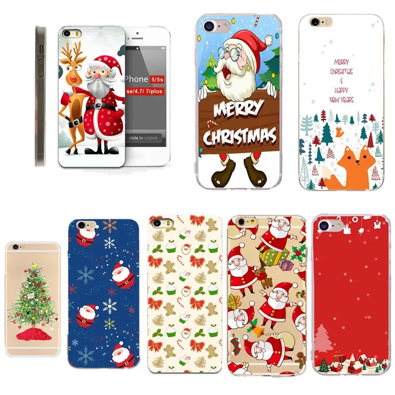 Силиконовый чехол для iPhone 7 8 6 S Coque Plus 5s SE 5 XS Max XR X Case Funda рождественские аксессуары |