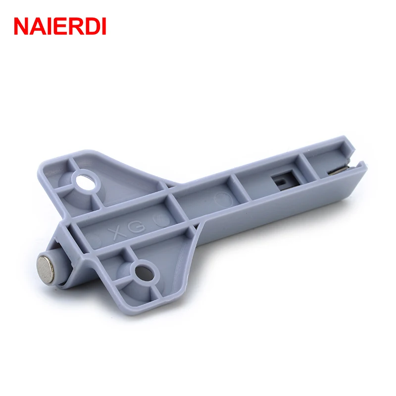 4PCS NAIERDI Cabinet Catches Handles Magnetic Door Stopper Drawer Closer Damper Buffers For Kitchen Pulls Furniture Hardware