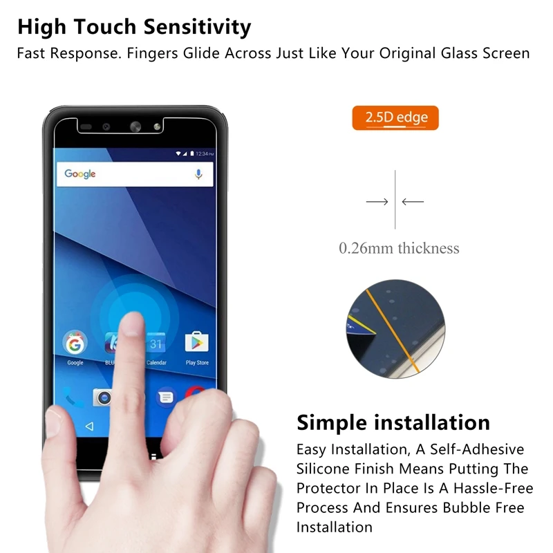 2.5D 0 26 мм 9H Премиум Закаленное стекло для BLU Grand X защитная пленка 5 дюйма|Защитные