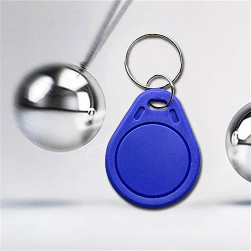 100pcs Handheld 125khz ID Keyfob RFID Tag TK4100 EM4100 Access Control Time Attendance Card Sticker Key Fob Token Ring Proximity