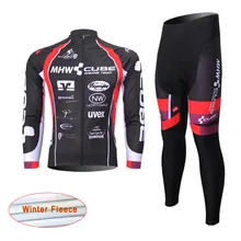 2016 New Arrivals CUBE Men’s winter Cycling Thermal Fleece bib long pants jersey ropa ciclismo mujer Sport bicicleta pro team