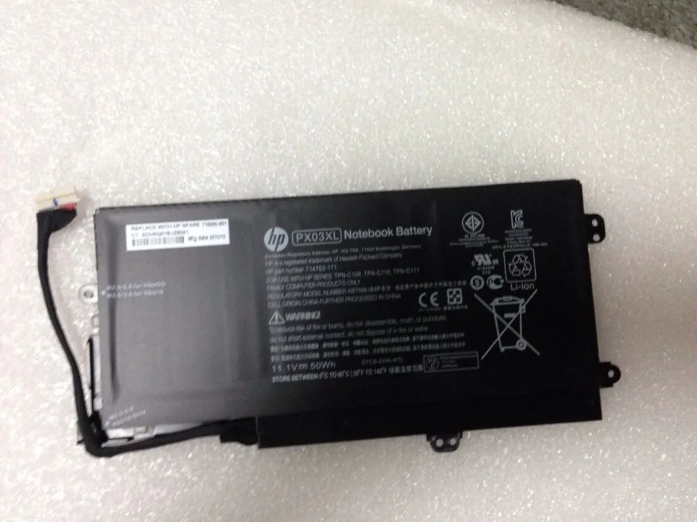 

New genuine Battery for HP ENVY TouchSmart M6 14 14-k000 Sleekbook PX03XL K002TX K022DX HSTNN-LB4P TPN-C109 TPN-C110 TPN-C111