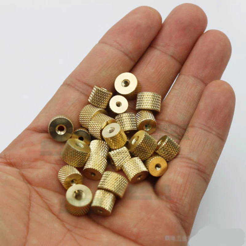 High Quality M2 M2.5 M3 M4 Brass Pineapple Nuts Thumb knurling