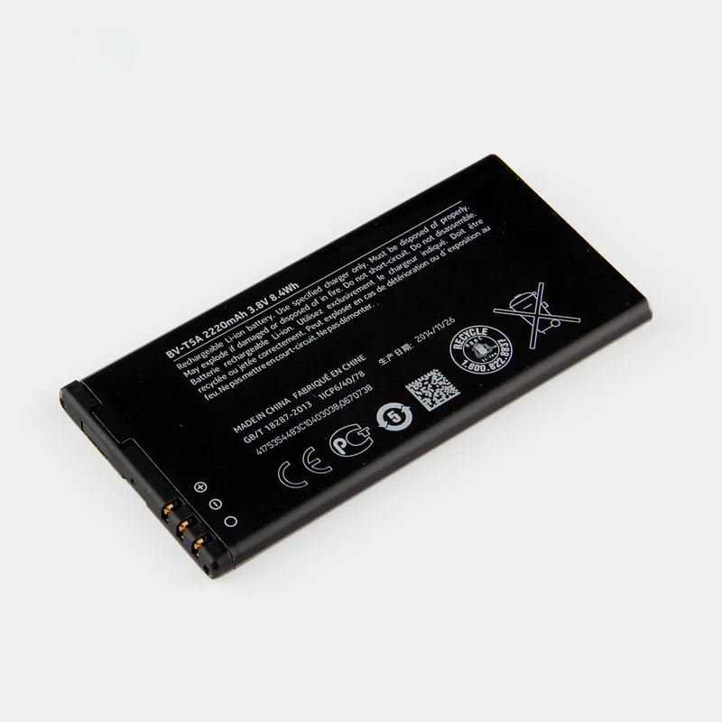 Оригинальный аккумулятор высокой емкости BV T5A для Nokia Lumia 730 735 738 RM1038