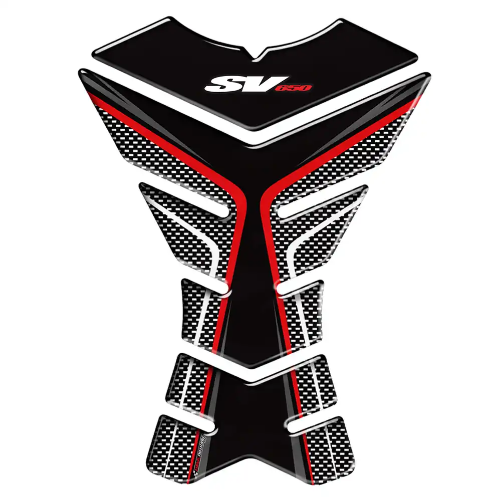 Color : A Nouveau Pad r/éservoir de moto 3D Protecteur Decal Stickers cas for Suzuki SV650 SV650S SV650X SV 650 R/éservoir Toutes les ann/ées