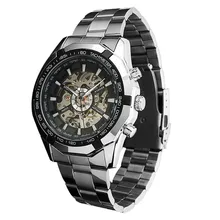 Irisshine New Luxury Steampunk Clock Mens Automatic Mechanical Wrist Watch Military Style Men Wristwatches men watches A20