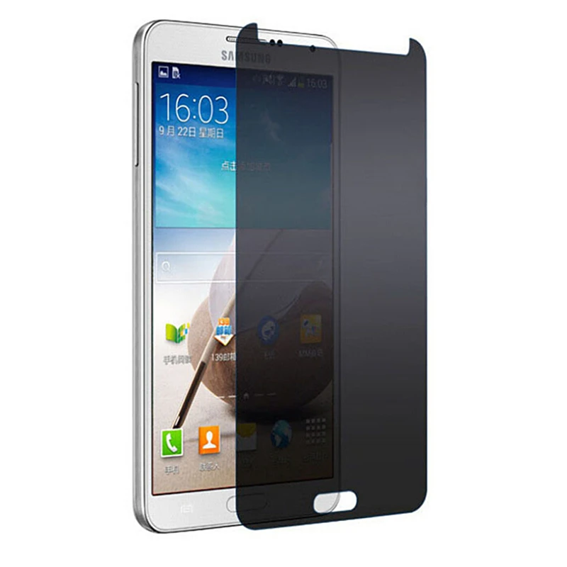 

0.3mm Anti Spy Screen Protector Tempered Glass Film for Samsung Note 3 4 5 S3 S4 S5 S6 Anti Spy Front Reinforce Glass Cover Film
