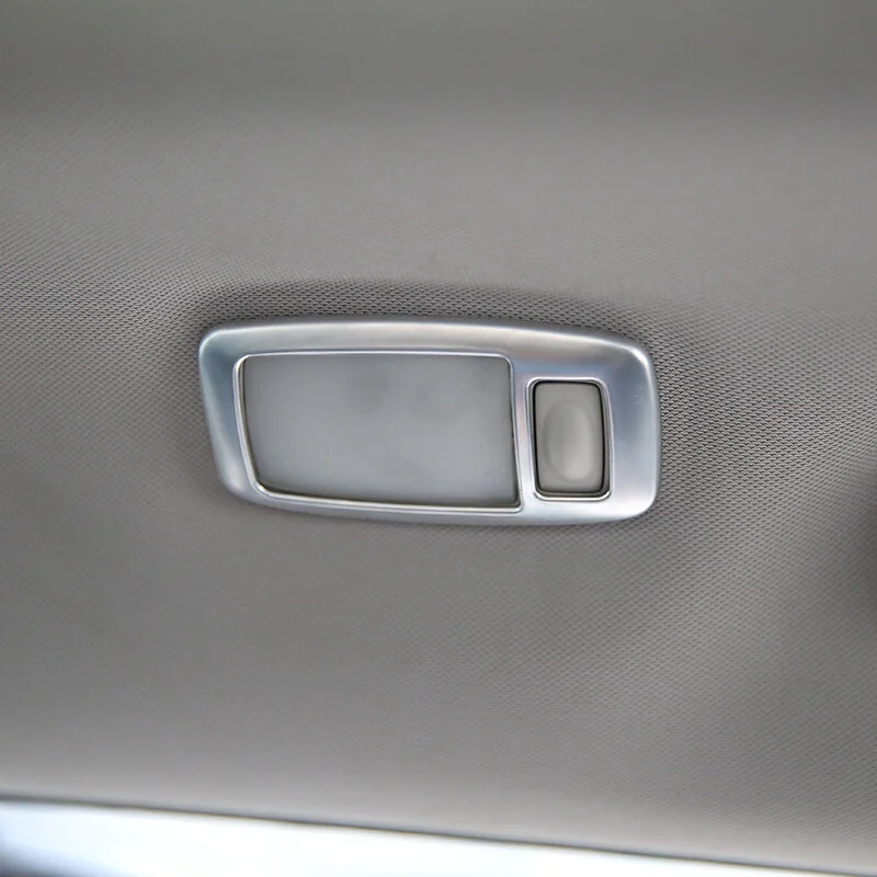 

For Nissan X-trail xtrail T32 Rogue 2014-2018 ABS Matte rear reading Lampshade light lamp frame cover trim accessories 2pcs