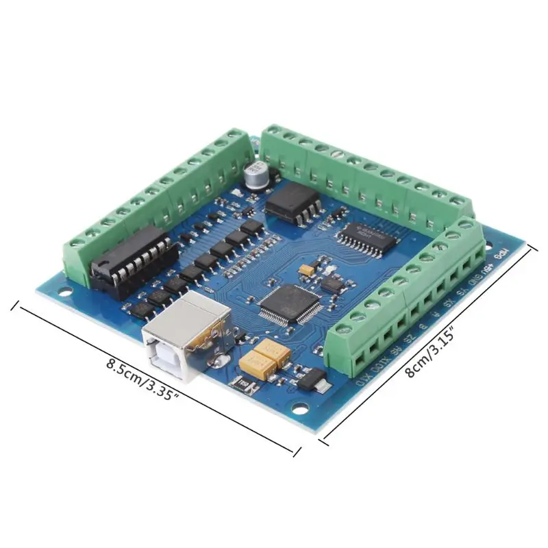 12 24 В CNC MACH3 USB 4 осевой 100 кГц шаговый контроллер движения карта коммутационная