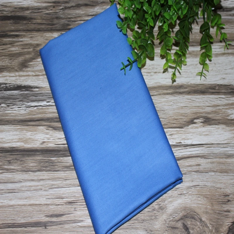 100x160cm Uni color sapphire blue plain dyed Cotton Fabric Sewing Tilda