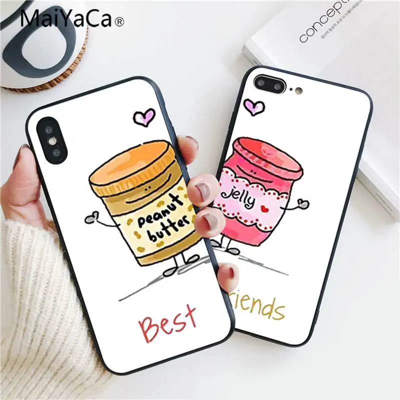 

MaiYaCa Best & Friends soft Rubber TPU Phone Case For Apple iphone 7 7plus X 8 8plus 6s 6 6plus 5 5s 5c
