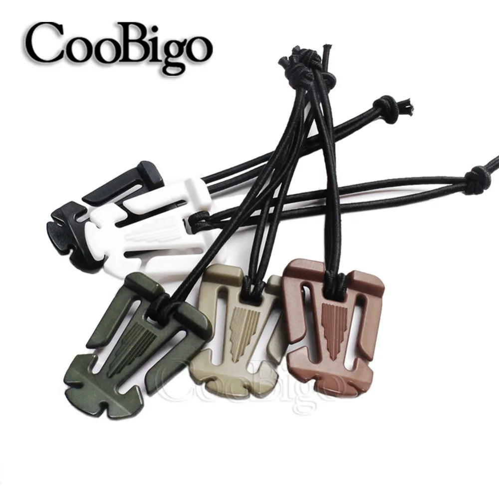 

5pcs Web Dominator With Elastic Rope 1" Webbing Plastic Sternum Buckle Molle Tactical Backpack Outdoor Travel Kits