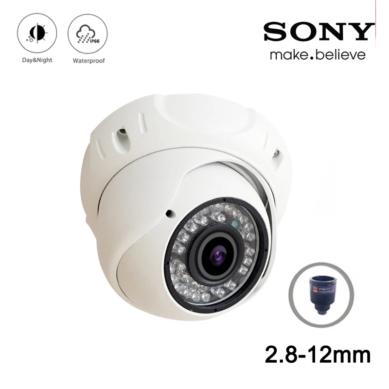 

4pcs A Lot 5mp/4mp/1080p 36pcs infrared IP66 Leds2.8mm-12mmVarifocal AHD hemisphere Dome CCTV Surveillance Camera Free Shipping