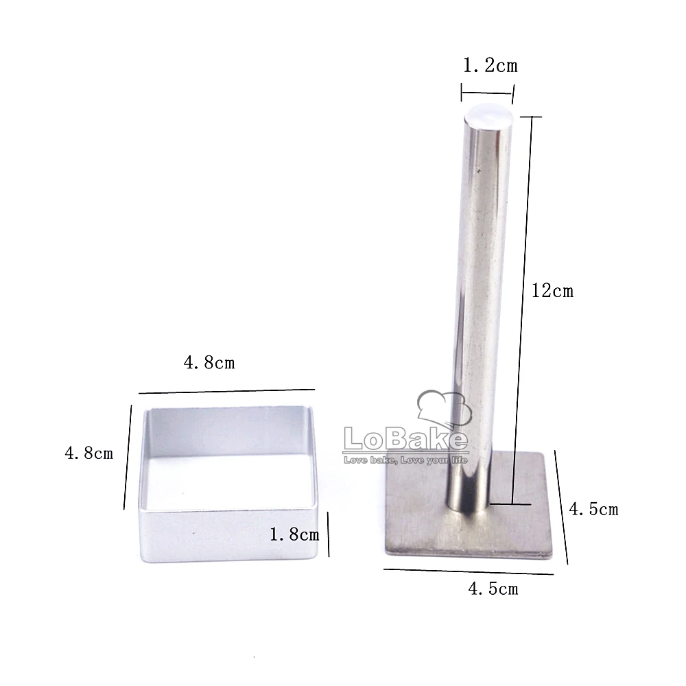 Квадратная форма алюминиевый маленький Ананасовый Торт Пресс из нержавеющей стали штамп для резки печенья формы инструменты для выпечки «сделай сам»