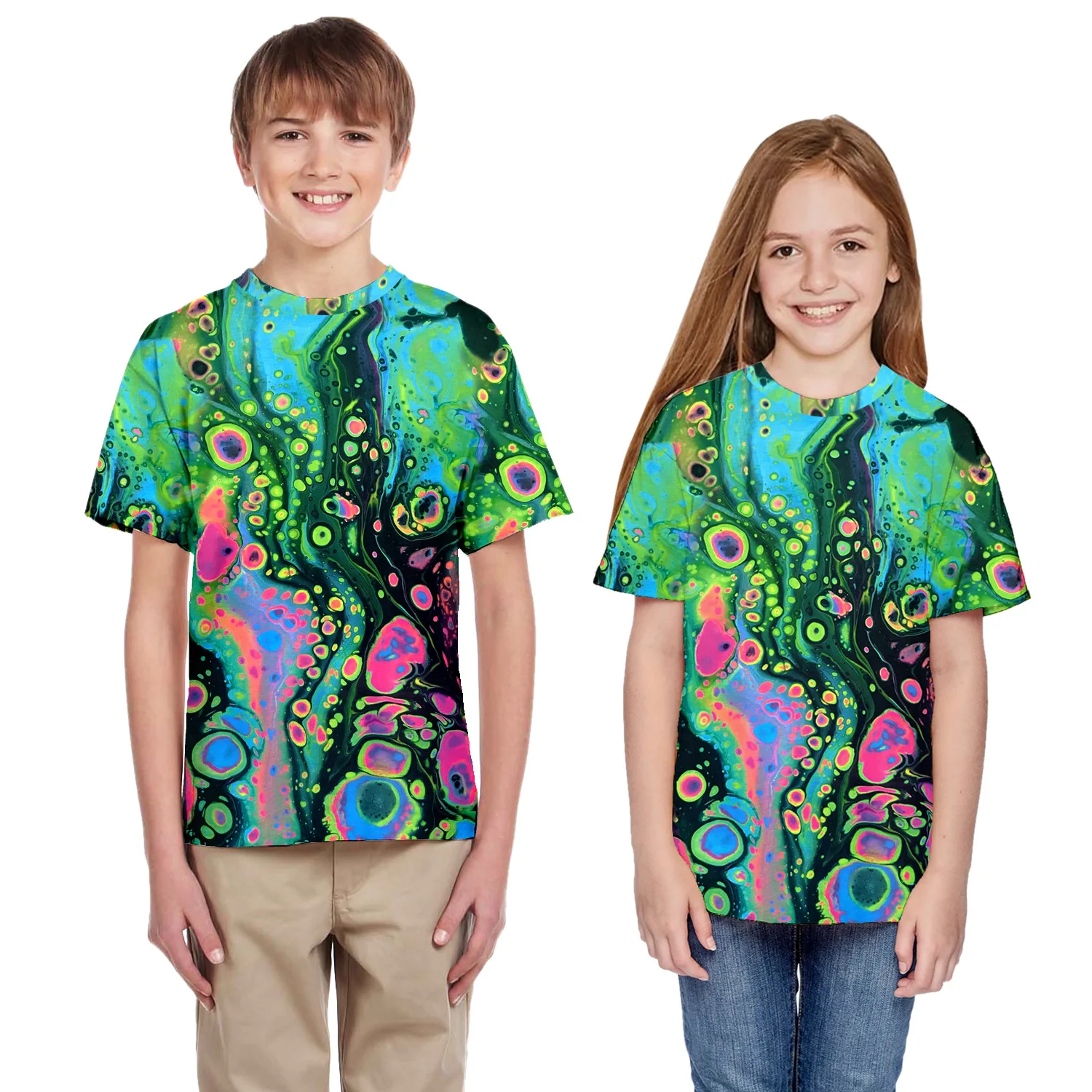 

Children T-Shirt Summer Beach Short Sleeve Costume Seaweed Print Shirt Kids Casual Tops Tees Fashion Boy Girl 2019 New t-shirts