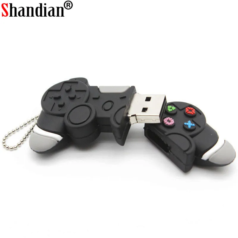 SHANDIAN usb флеш-накопитель, мультяшный геймпад, модель usb 2,0, флеш-накопитель, 4 ГБ, 8 ГБ, 16 ГБ, 32 ГБ, 64 ГБ, u-диск, usb флеш-диск