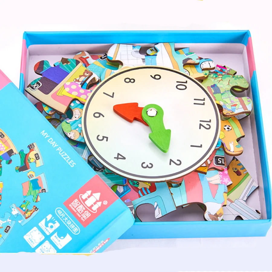 Clock Wooden Puzzle(6)