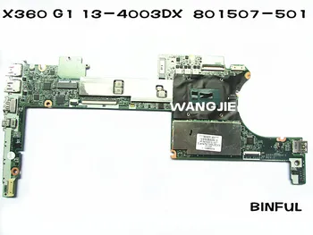 

For HP SPECTRE X360 G1 13-4003DX Laptop Motherboard W/ I5-5200U 801507-501 DA0Y0DMBAF0 4GB RAM 100% fully tested