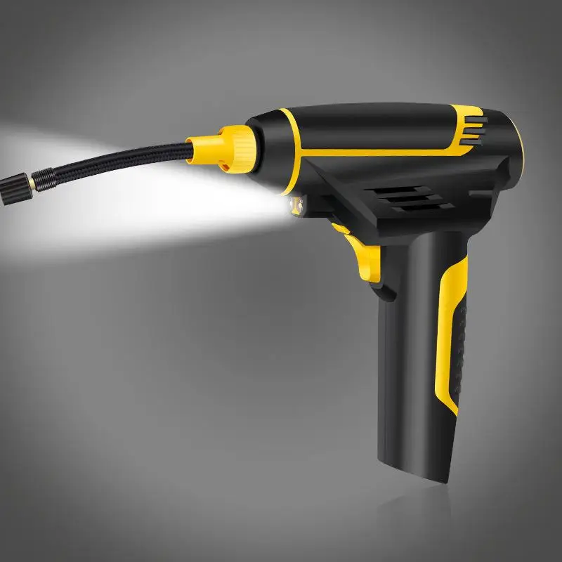 Car Portable Air Compressor Pump Rechargeable Inflator Hand Held Tire Inflation with Light LCD Digital USB Charging Repair Tool Car Portable Air Compressor Pump Rechargeable Inflator Hand Held Tire Inflation with Light LCD Digital USB Charging Repair Tool