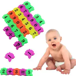 36 шт. ребенка Номер Символ головоломки пены математика набор цифровых детские развивающие игрушки пушистые слизь игрушки для детей A1